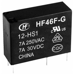 Relé HF46F-G/012-HS1T   12VDC