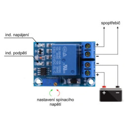 Modul ochrana akum.12VDC